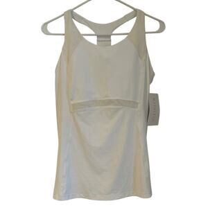 NWT Athleta Ace Race Tank, White, Women’s Size Medium